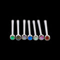 Livie - Titanium Opal Nose Pin | Body Jewelry | Wiccan Center