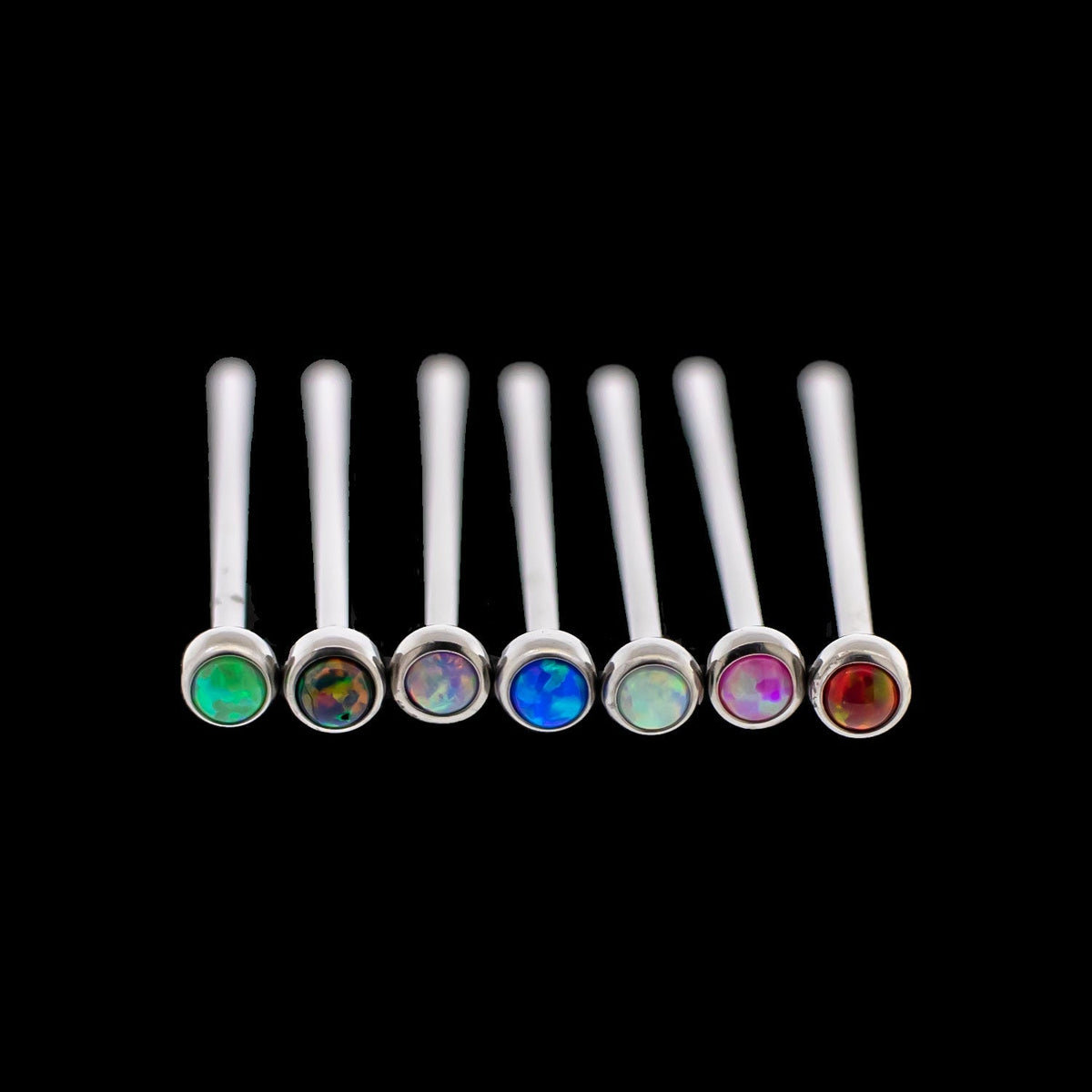 Livie - Titanium Opal Nose Pin | Body Jewelry | Wiccan Center