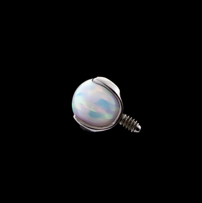 Claw Set Opal Ball - 14G Titanium Internally Threaded | Body Jewelry | Wiccan Center