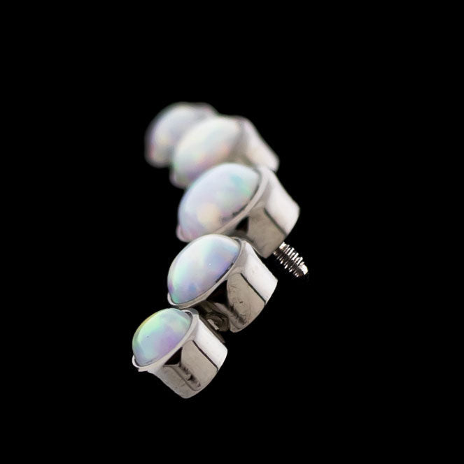 16G/18G Lux - Opal Internally Threaded | Body Jewelry | Wiccan Center
