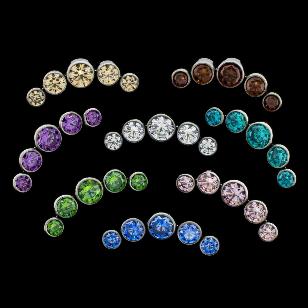Lux - Premium Zirconia 16G/18G Threaded | Body Jewelry | Wiccan Center