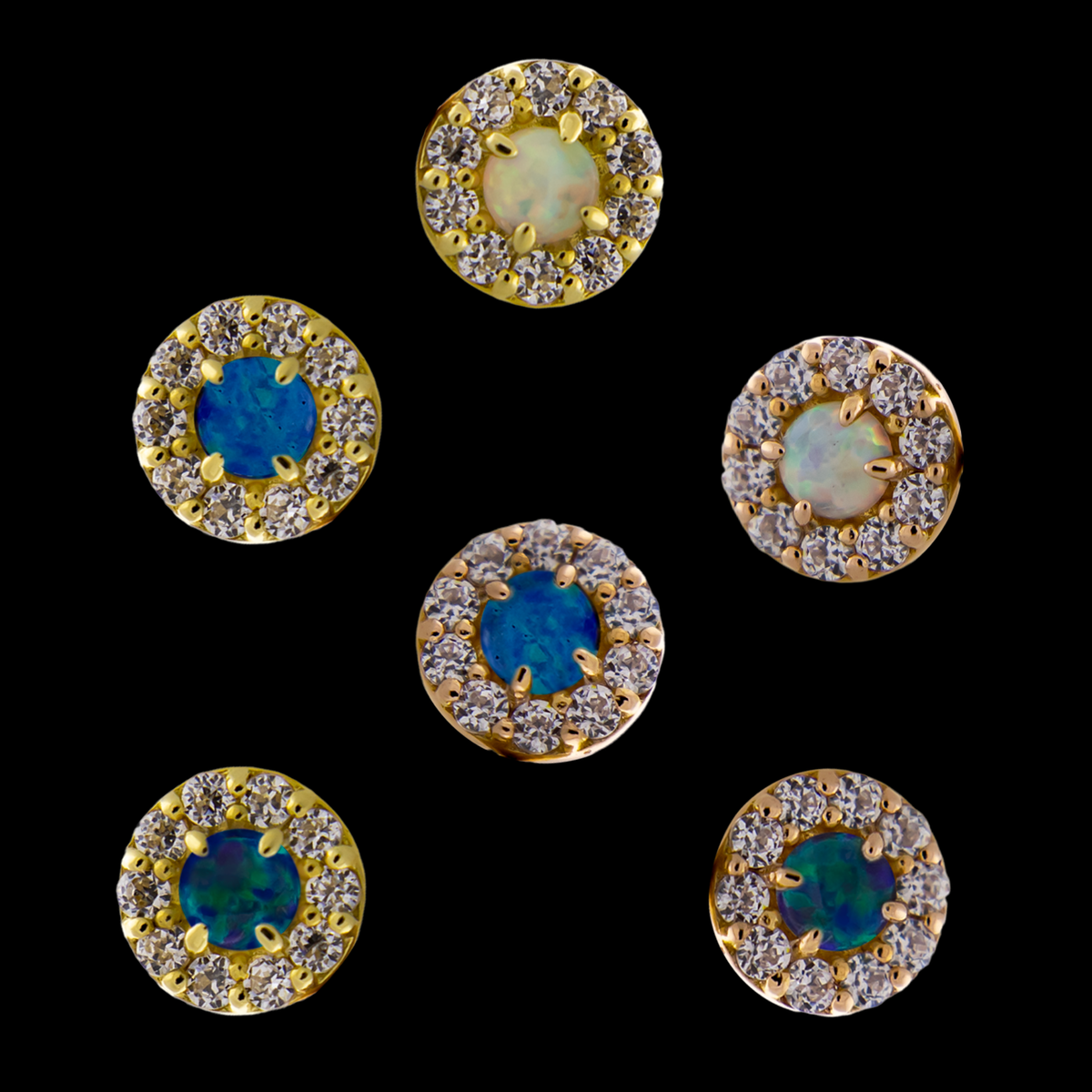 Liora - 14KT Gold Threadless End | Body Jewelry | Wiccan Center