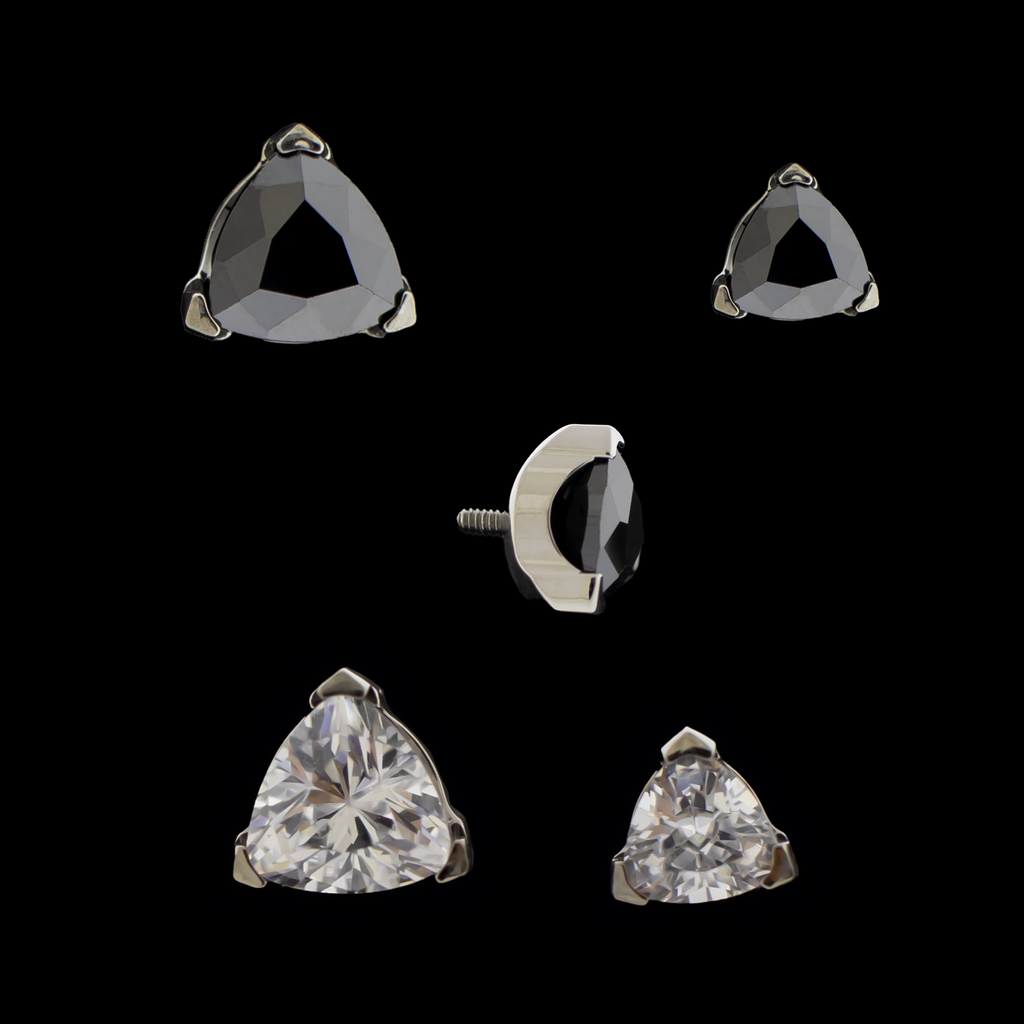 Cairo - 16G Trillion Prong Set Low Profile End | Body Jewelry | Wiccan Center