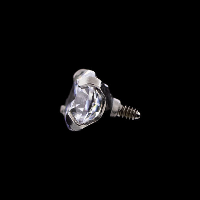 14G Prong Set Round Premium Zirconia (Internal) | Body Jewelry | Wiccan Center