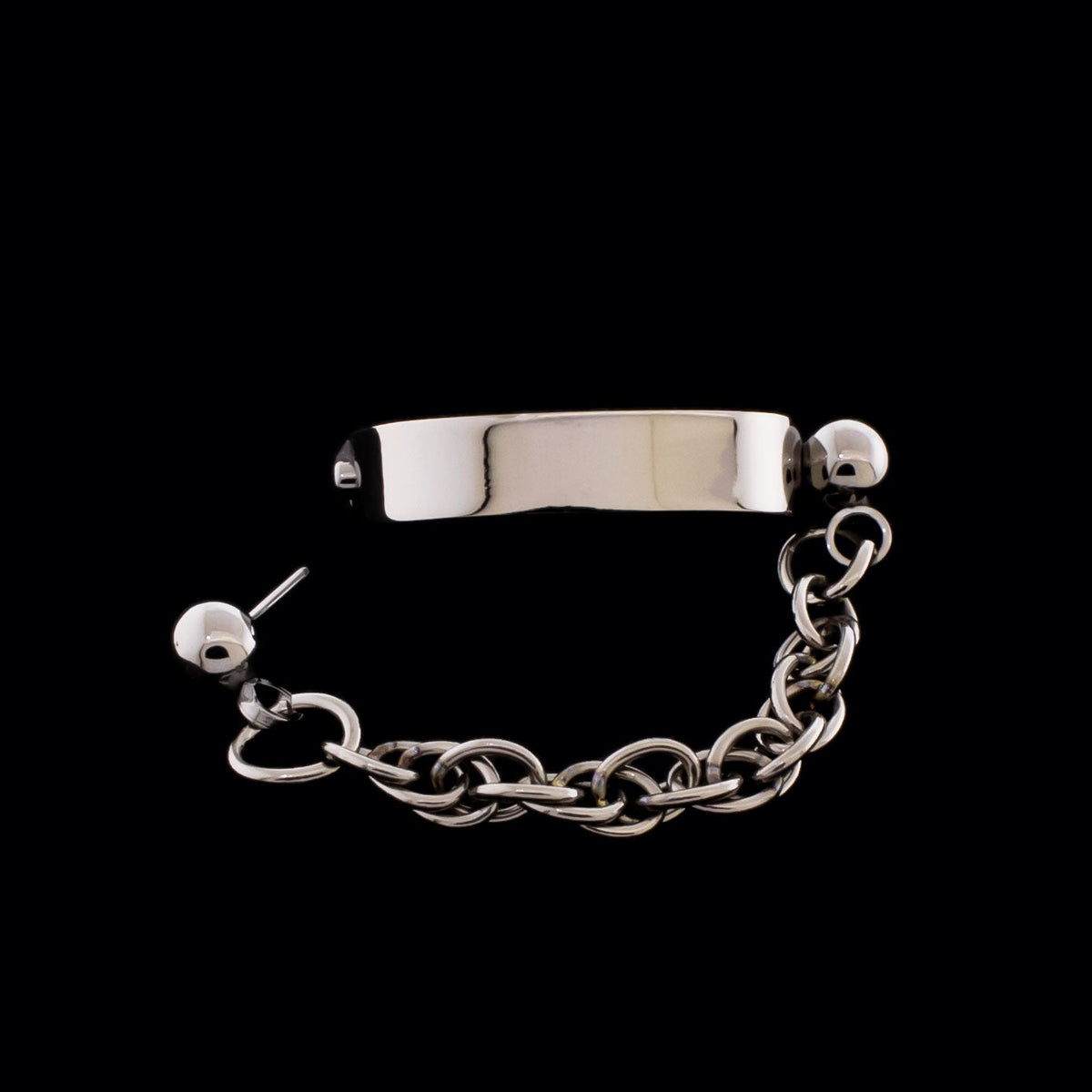 Threadless Nose Bridge Cuff with Rope Chain | Body Jewelry | Wiccan Center