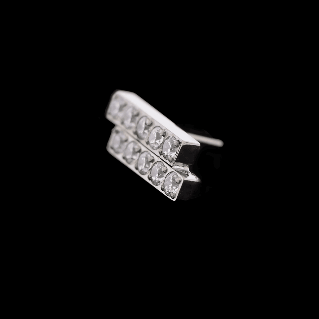 Zimma Titanium Threadless Gemmed Bar | Body Jewelry | Wiccan Center