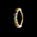 Josie - 18KT Solid Gold Hinged Ring | Hinged Segment Ring | Wiccan Center