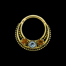 Calix - 18KT Solid Gold Hinged Ring | Hinged Segment Ring | Wiccan Center