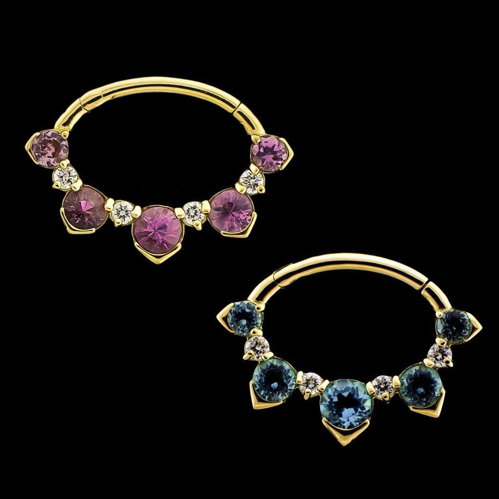 Annalise - Lab Created Diamond Hinged Ring | Hinged Segment Ring | Wiccan Center