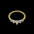 Eli- 18KT Solid Gold Hinged Ring | Hinged Segment Ring | Wiccan Center