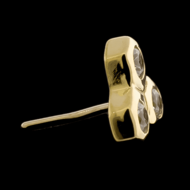 Apis - 18KT Gold Threadless End | Body Jewelry | Wiccan Center
