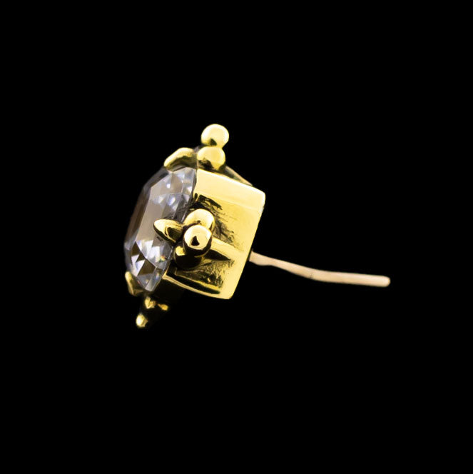 Aro - 18KT Gold Threadless End | Threadless End | Wiccan Center