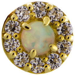 Liora - 14KT Gold Threadless End | Body Jewelry | Wiccan Center