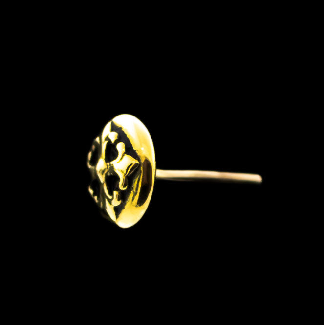 Lili - 18KT Gold Threadless End | Threadless End | Wiccan Center