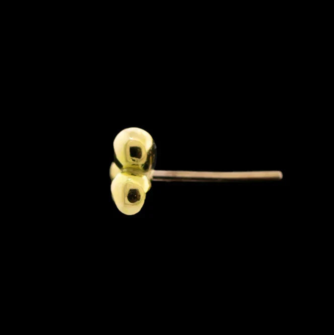 Trilogy - 14KT Gold Threadless End | Body Jewelry | Wiccan Center