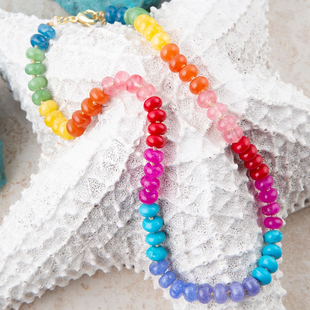 Kaleidoscope Multistone Strand Necklace | Necklaces | Wiccan Center