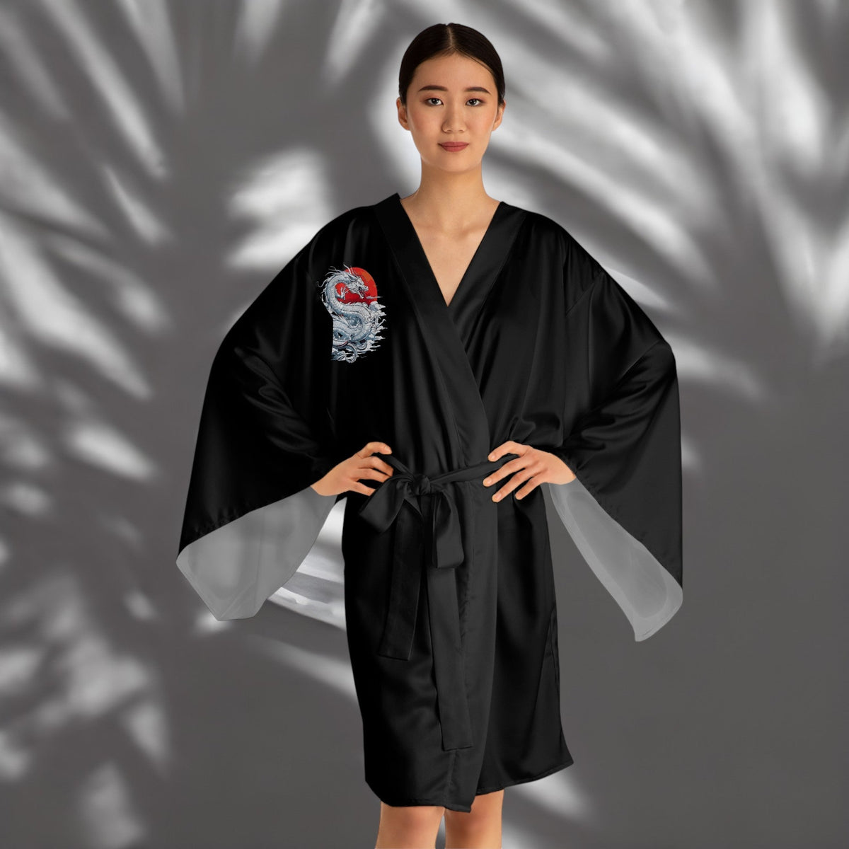 Long Sleeve Kimono Robe - Emperor Dragon