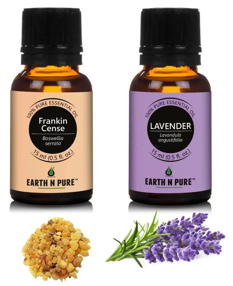 Earth N Pure Essential Oils (Lavender & Frankincense) Combo | Earth N Pure | Wiccan Center