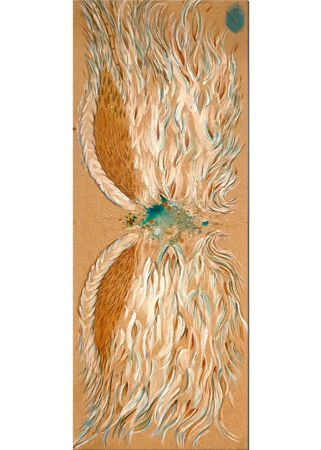Khecara Hand Painted Cork Yoga Mat | Yoga Mat - Hand Painted | Wiccan Center