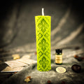 Khrest Cross of Protection and Plenty Pillar Candle Spell Kit - Sacred Balance & Abundance Magic | Candle Spell Kit | Wiccan Center