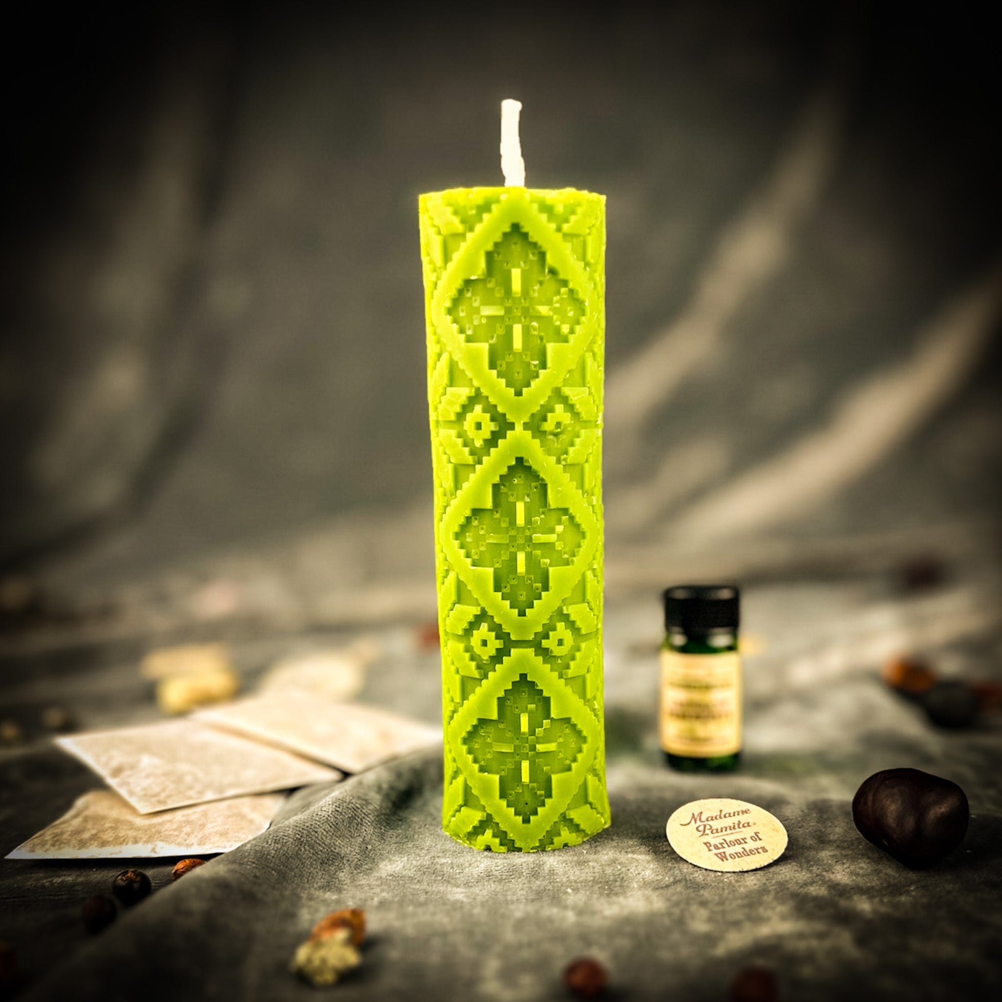 Khrest Cross of Protection and Plenty Pillar Candle Spell Kit - Sacred Balance & Abundance Magic | Candle Spell Kit | Wiccan Center