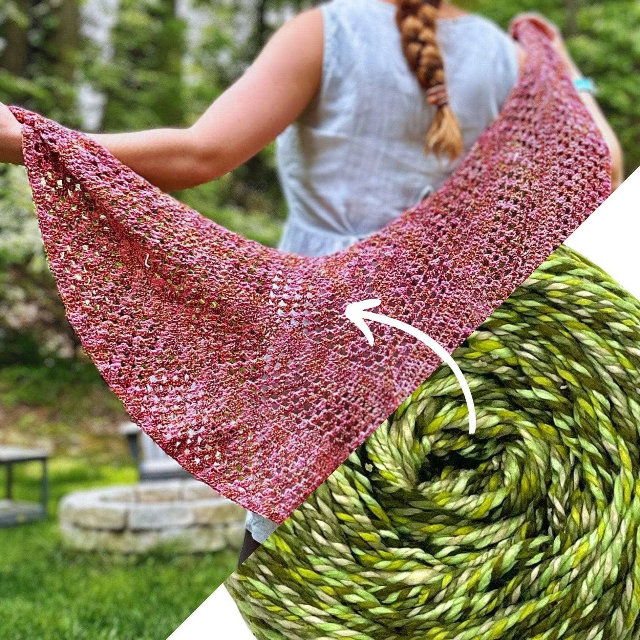 A Walk in the Garden Shawl Crochet Kit | Kits | Wiccan Center