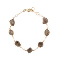 Labradorite and Bronze Line Bracelet | Bracelets | Wiccan Center