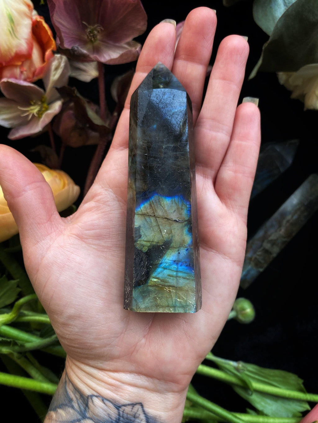 Labradorite Crystal Wands - Polished Tower | Crystals | Wiccan Center