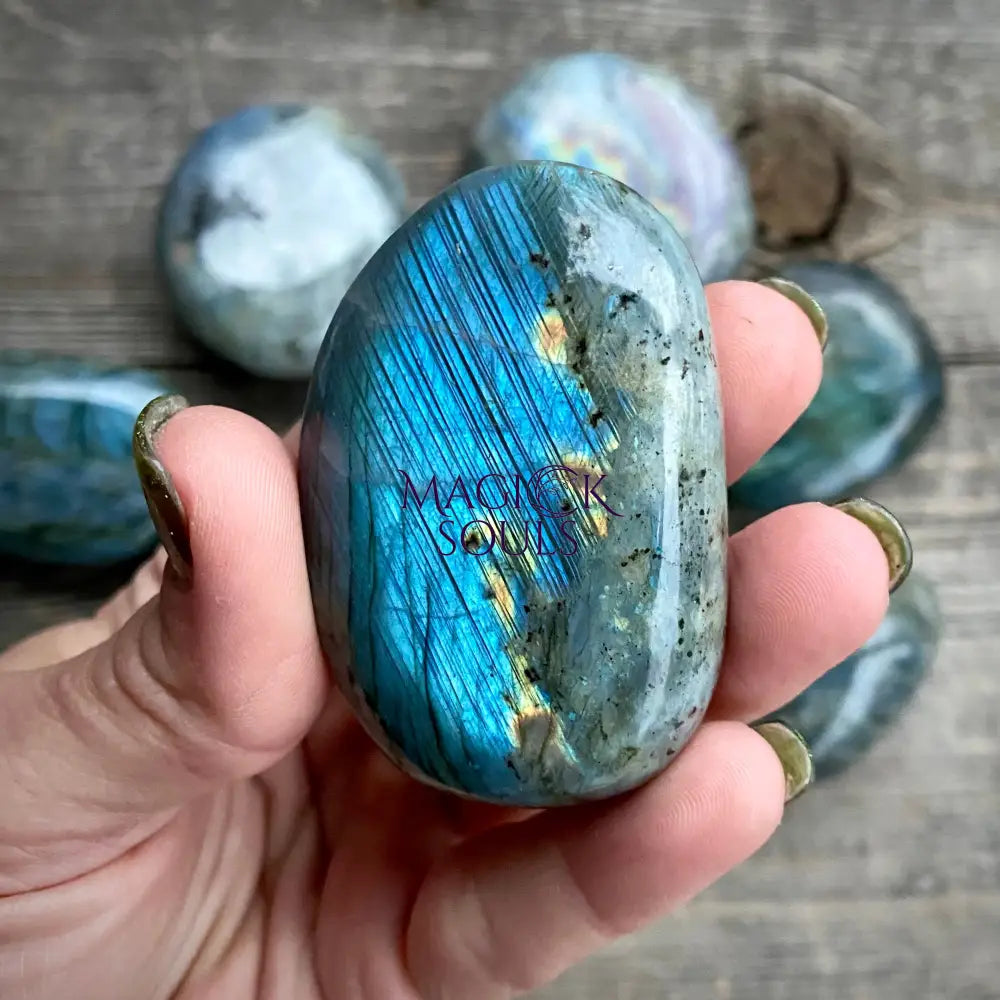 Labradorite Palm Stones | Rocks & Fossils | Wiccan Center
