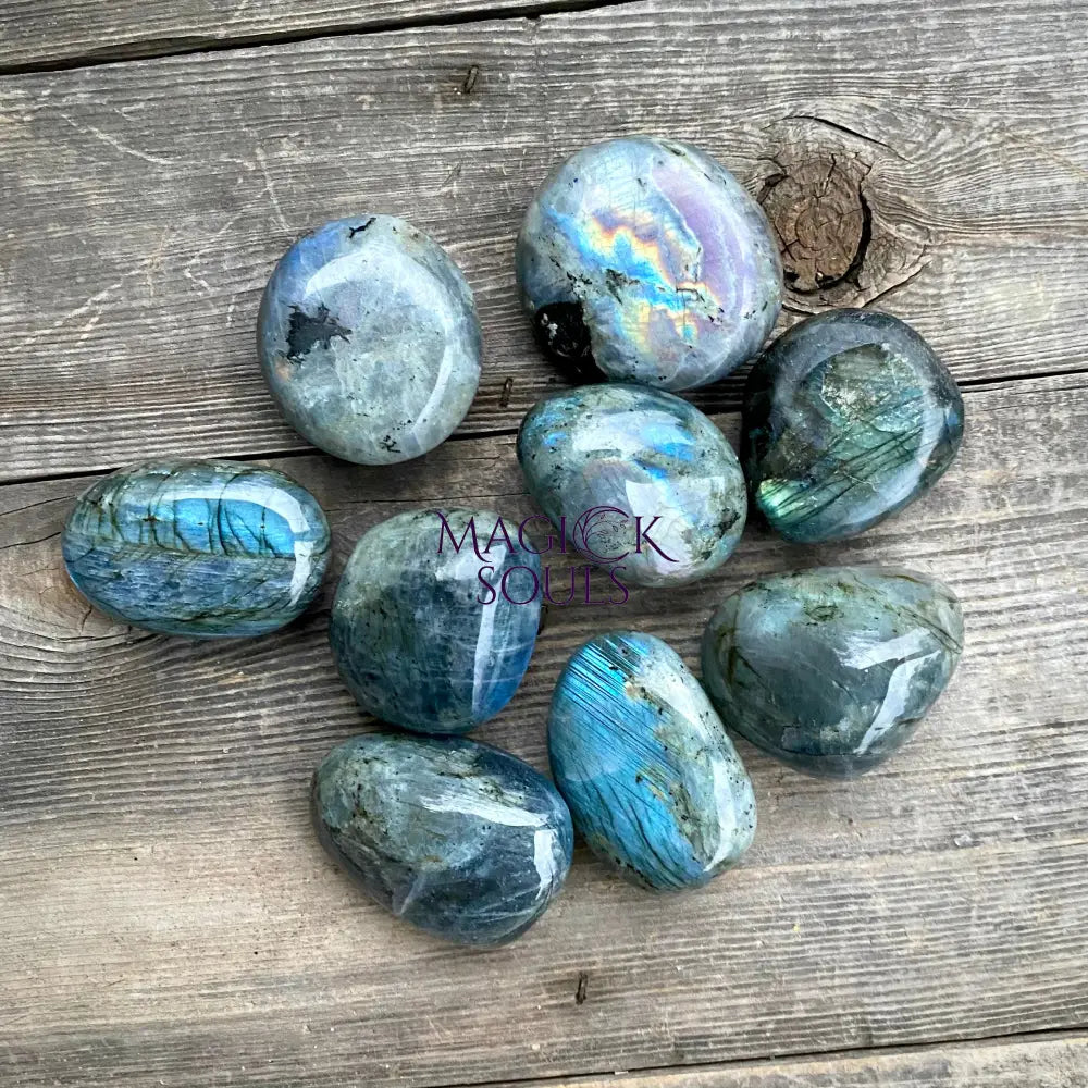 Labradorite Palm Stones | Rocks & Fossils | Wiccan Center