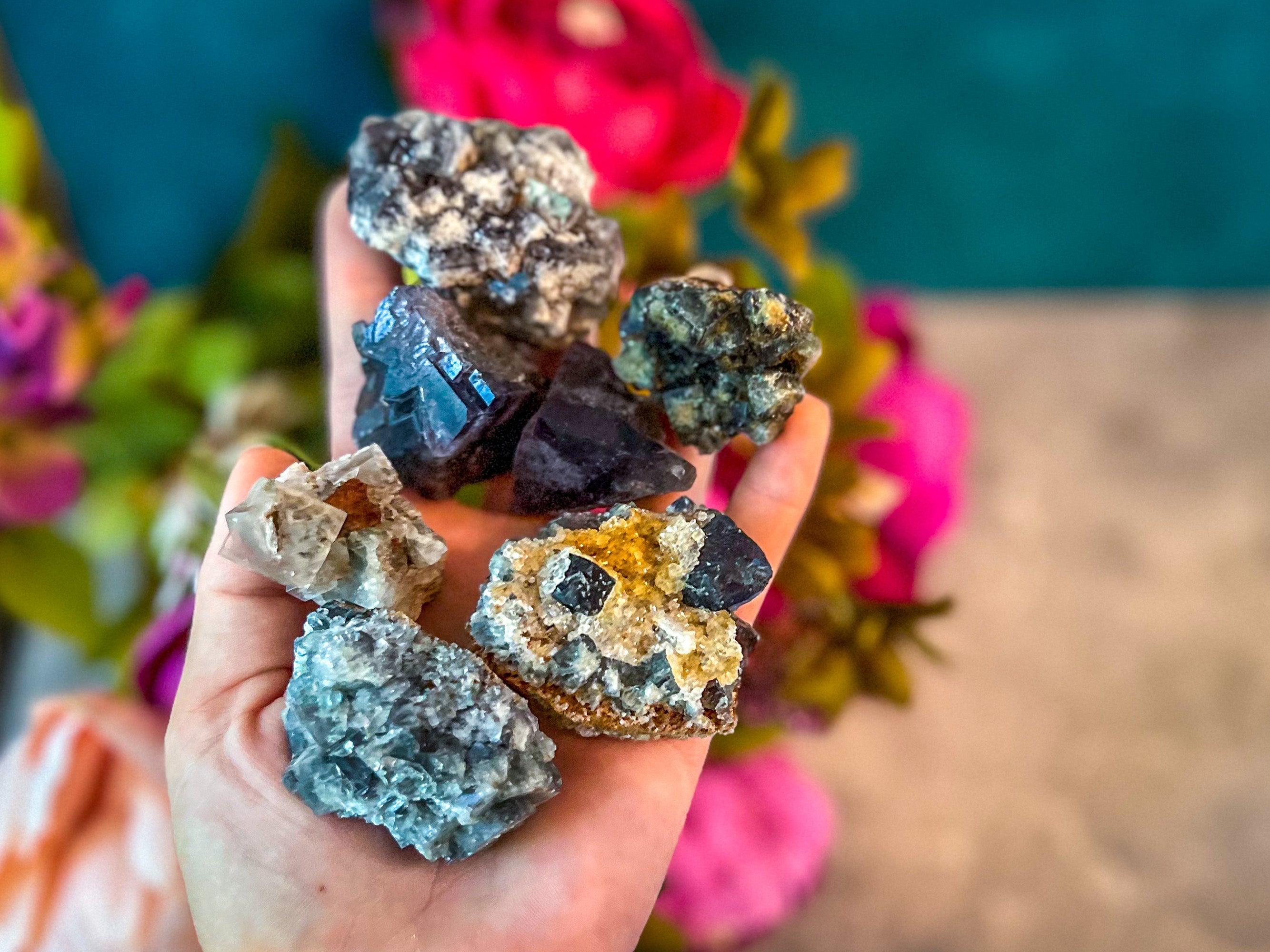 RARE Lady Annabella Fluorite Clusters, Green Purple Yellow and Clear Fluorite, CLOSED Mine! | | Wiccan Center