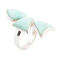 Lahana Green Chrysoprase and Sterling Silver Statement Ring | Rings | Wiccan Center