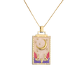 The Pink Moon Tarot Card Necklace