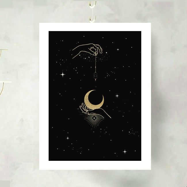 Lantern in the Moonlight Art Print