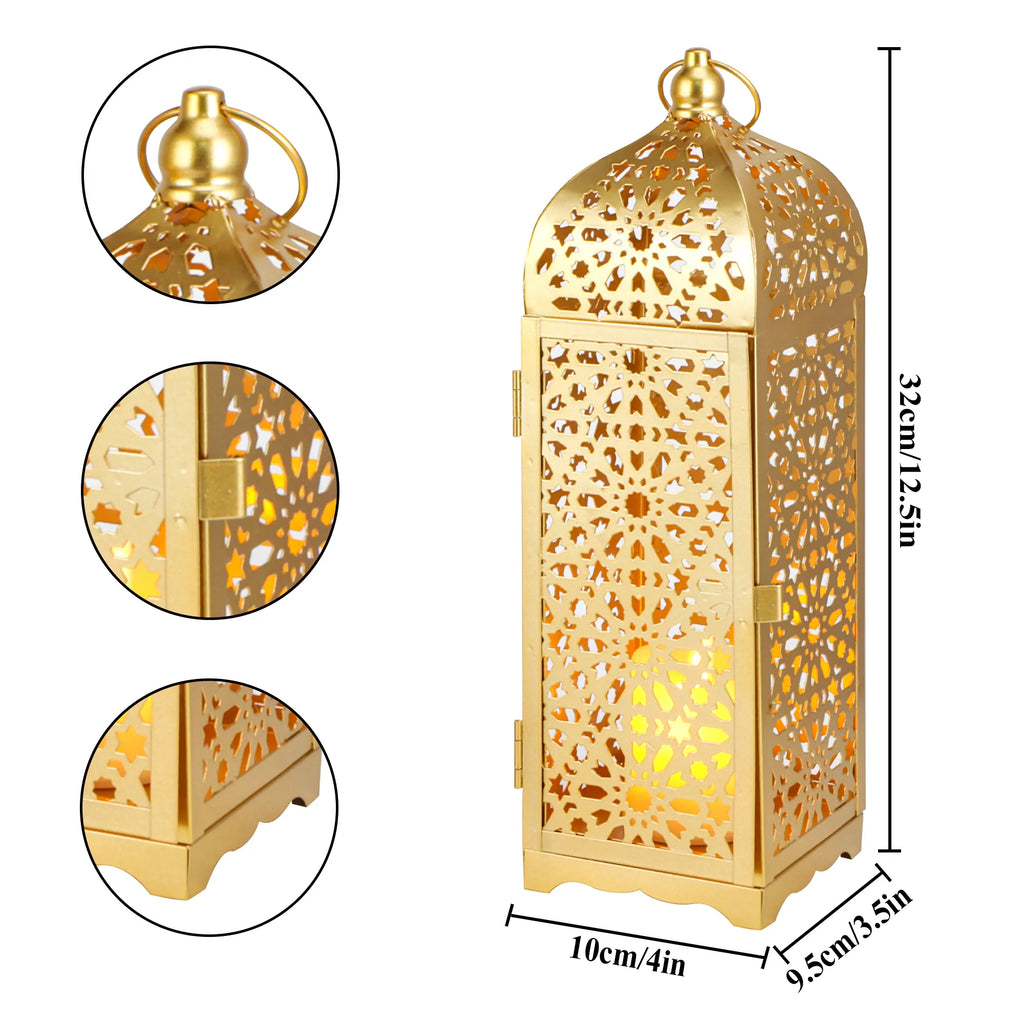 12.5" H Metal Decorative Candle Lantern | Decorative Candle Lantern | Wiccan Center