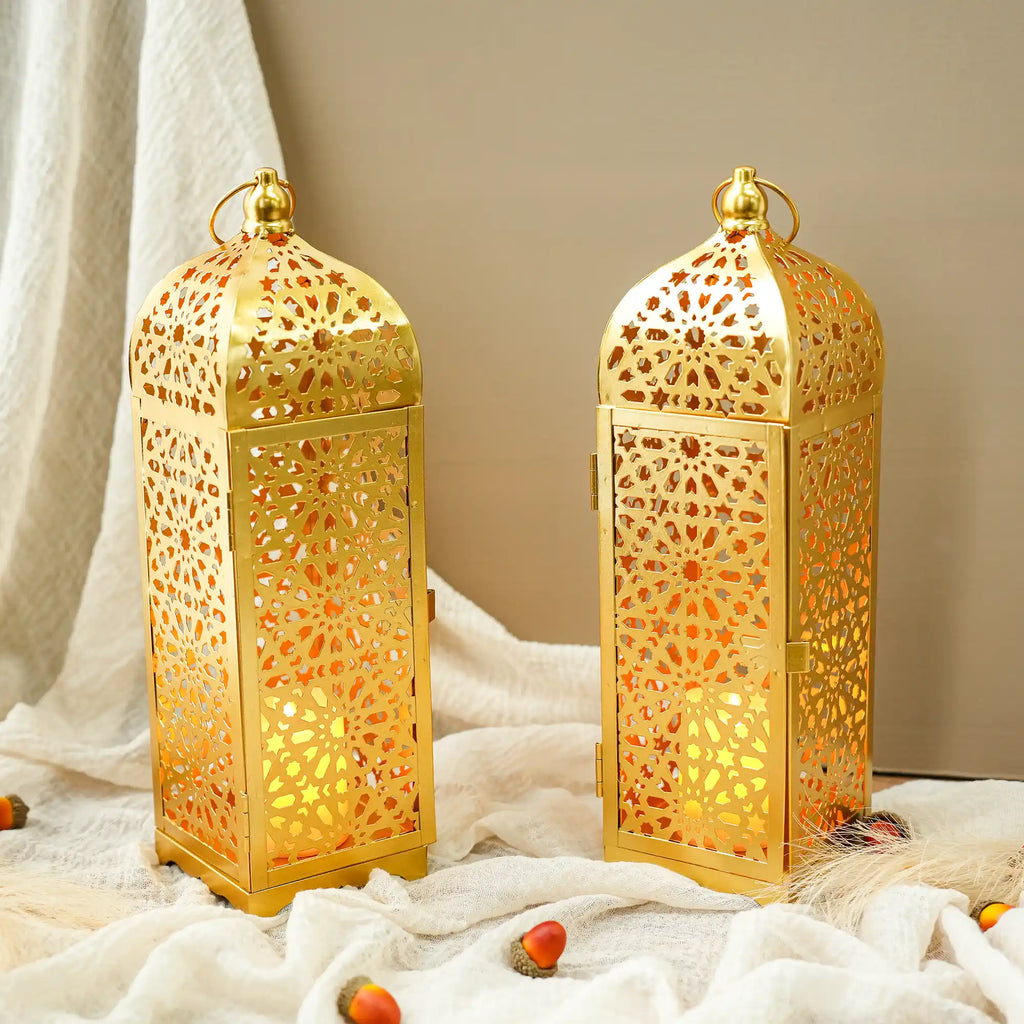 12.5" H Metal Decorative Candle Lantern | Decorative Candle Lantern | Wiccan Center