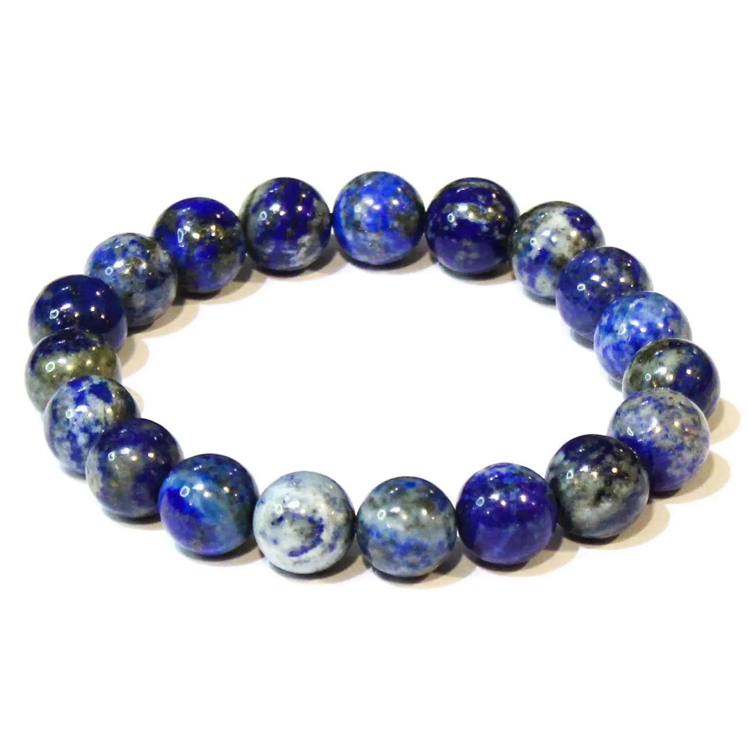 Lapis Lazuli Round Bead Bracelet - Veil Lifter | Bracelets | Wiccan Center