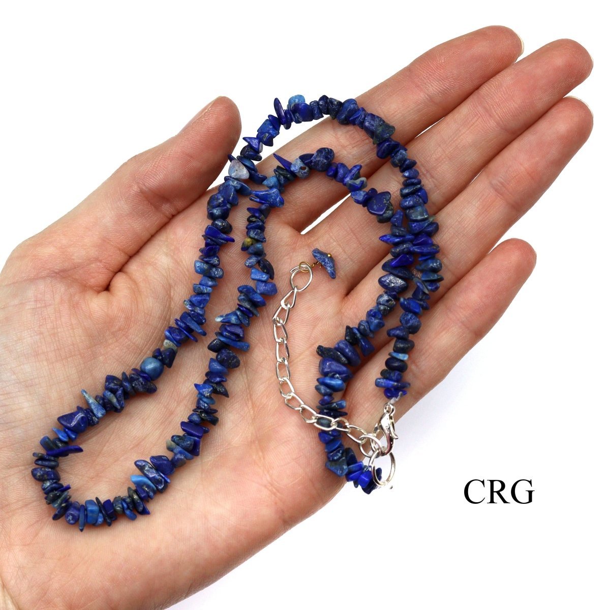 Lapis Lazuli Strand Chip Choker Necklace (16 Inches) (4 Pieces)