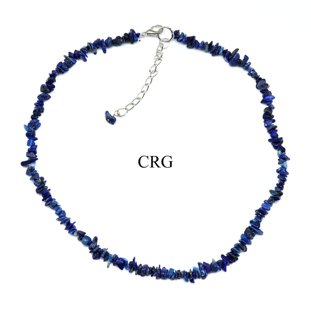 Lapis Lazuli Strand Chip Choker Necklace (16 Inches) (4 Pieces)