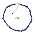Lapis Lazuli Strand Chip Choker Necklace (16 Inches) (4 Pieces)