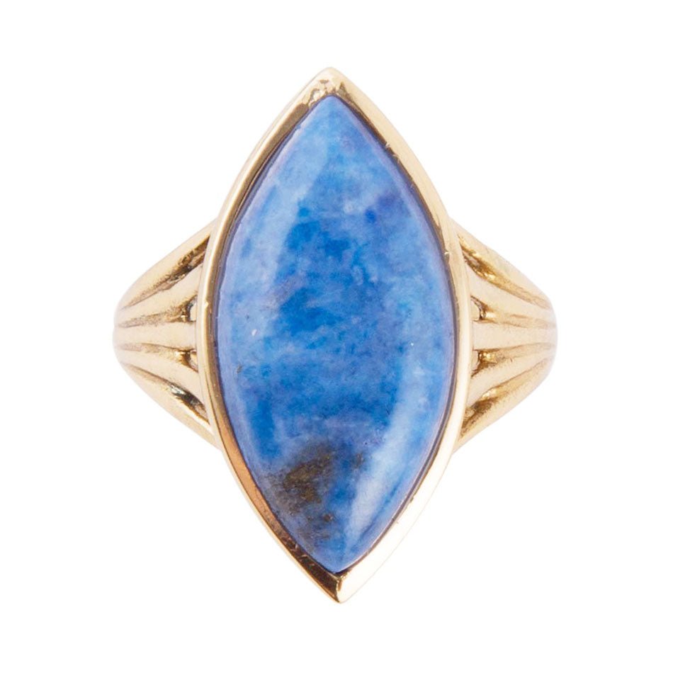 Blue Lapis Golden Spark Ring | Rings | Wiccan Center