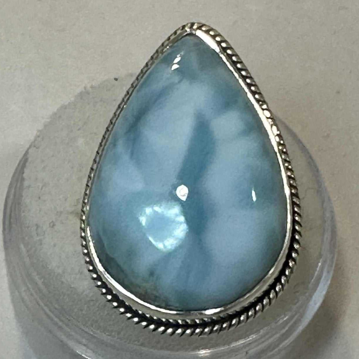 Larimar Ring Size 6 - "Blue Beauty" | Rings | Wiccan Center
