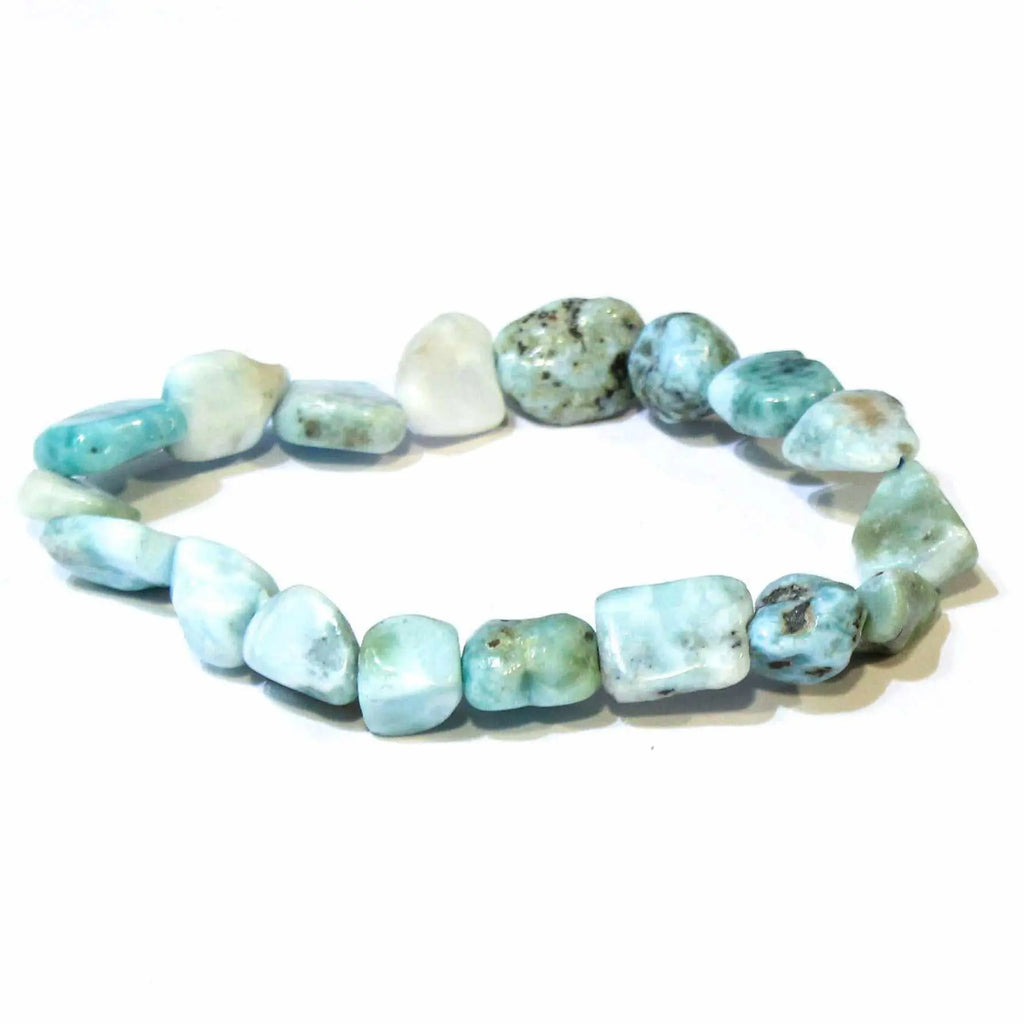Larimar Natural Tumbled Bracelet | Bracelets | Wiccan Center