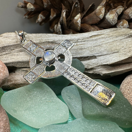 Gibrian Celtic Cross Necklace in Sterling Silver | Pendant | Wiccan Center