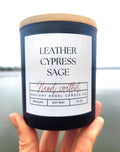 Leather, Cypress, Sage Soy Candle | Candle | Wiccan Center