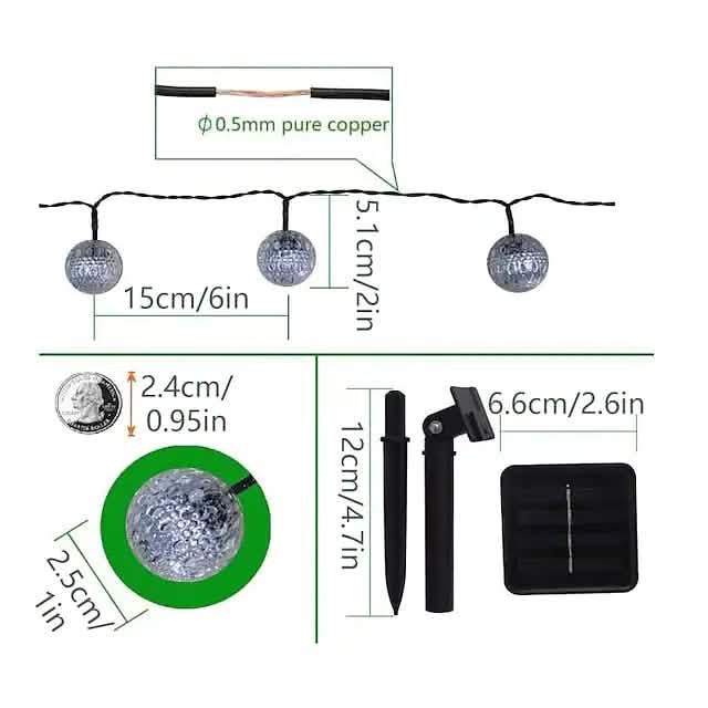 LED Outdoor Solar String Lights | String & Fairy Lights | Wiccan Center