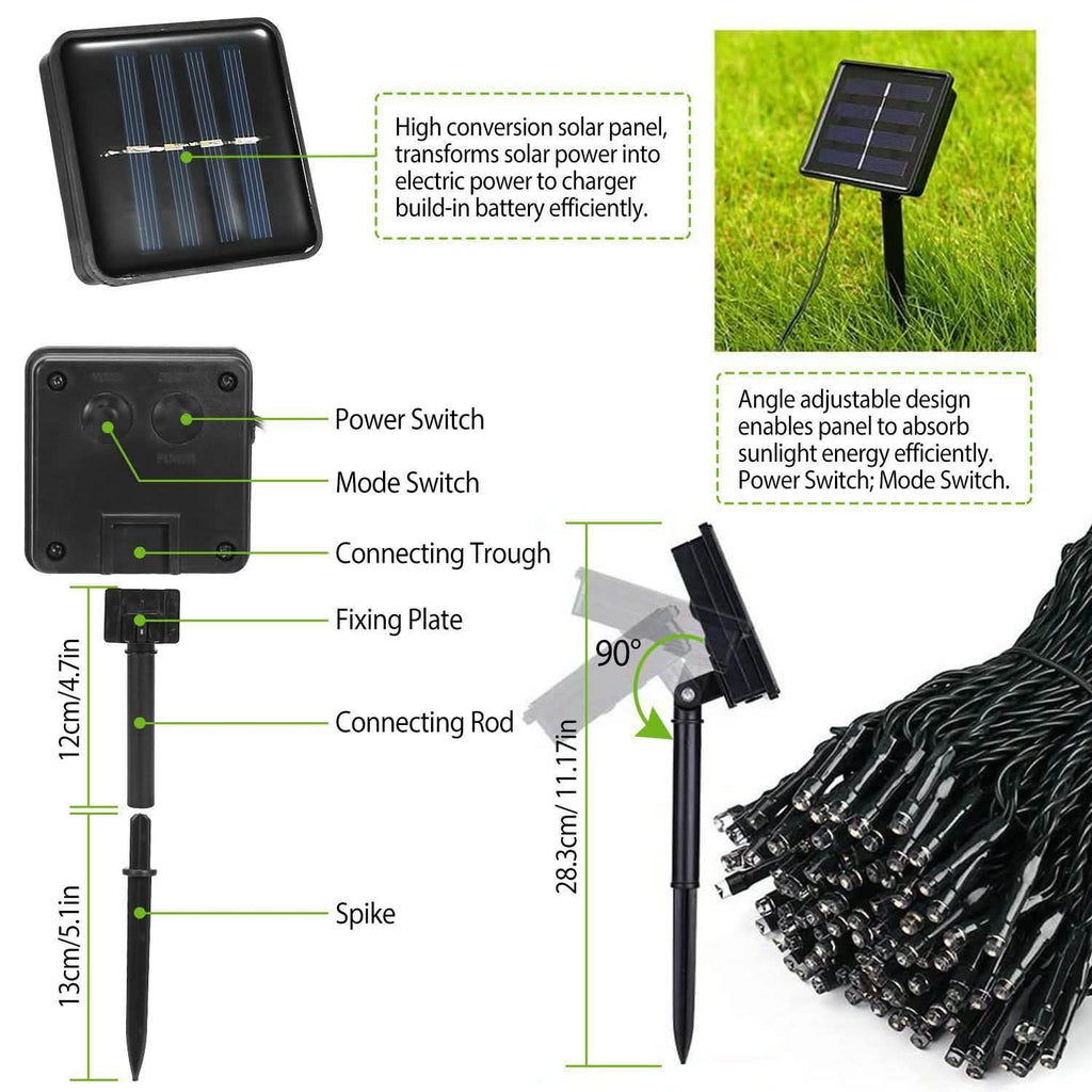 LED Solar Power Fairy String Lights | String & Fairy Lights | Wiccan Center