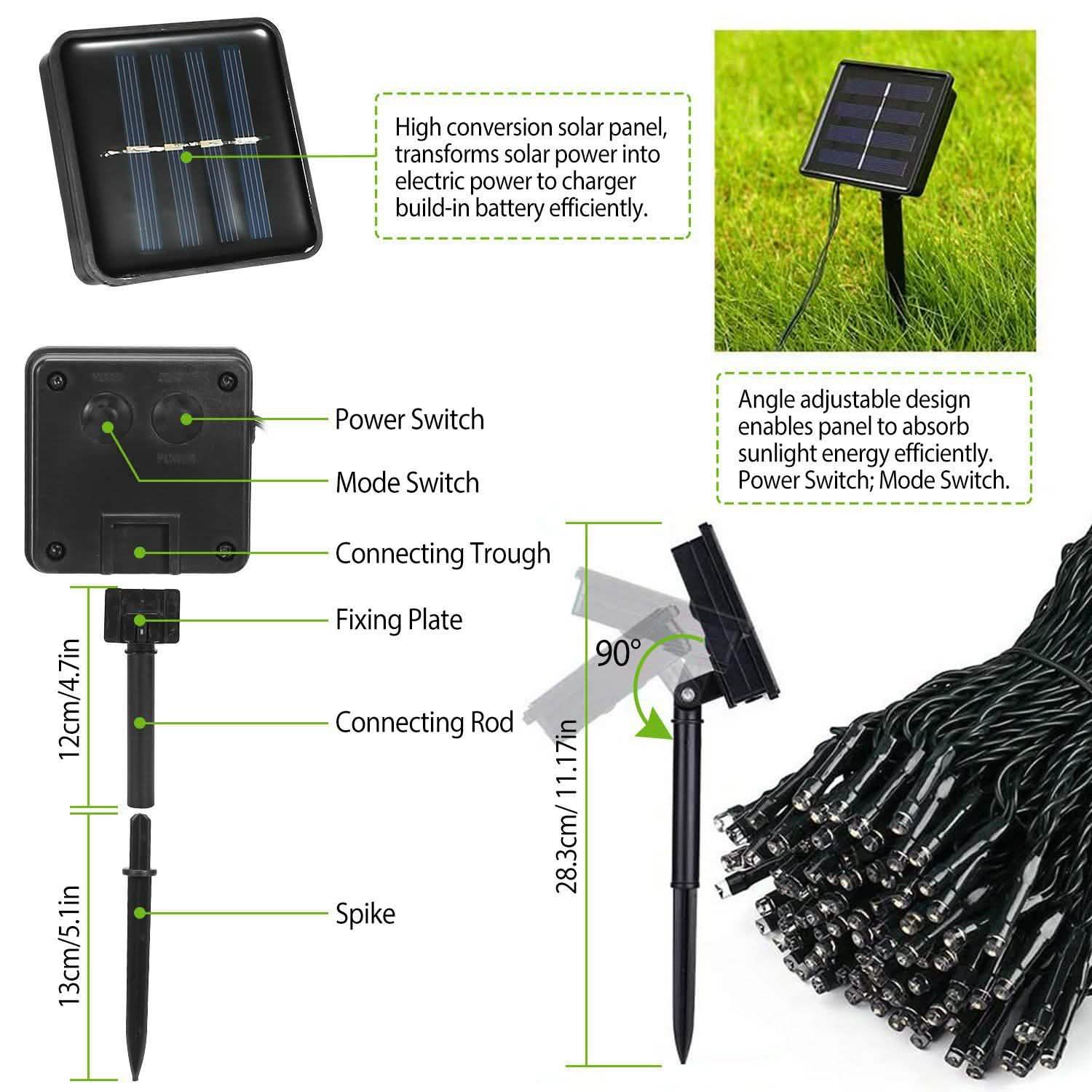 LED Solar Power Fairy String Lights | String & Fairy Lights | Wiccan Center