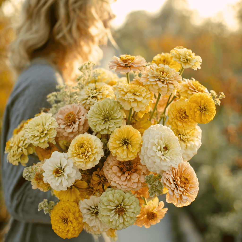 Lemon Meringue Zinnia – 100 Seeds | Seeds | Wiccan Center