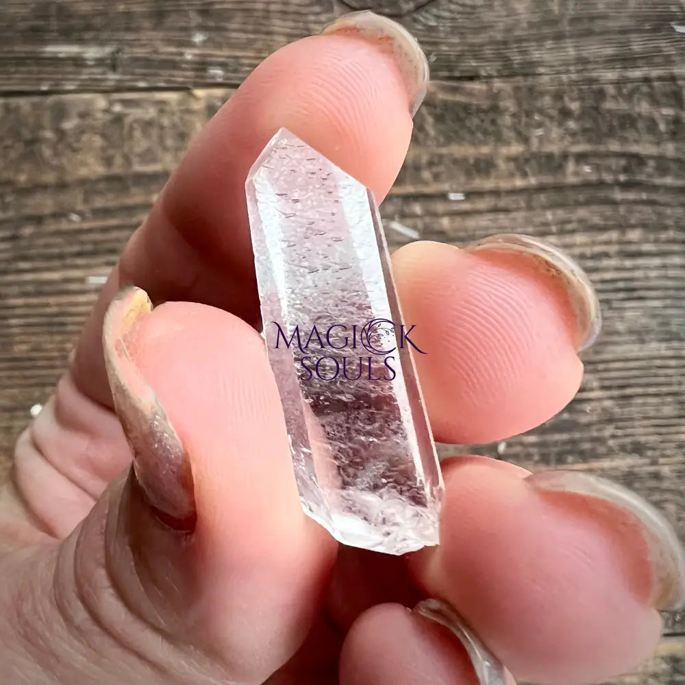 Lemurian Seed Clear Quartz Point — High Vibration Crystal for Past Life & Soul Work | Crystal Specimens & Minerals | Wiccan Center